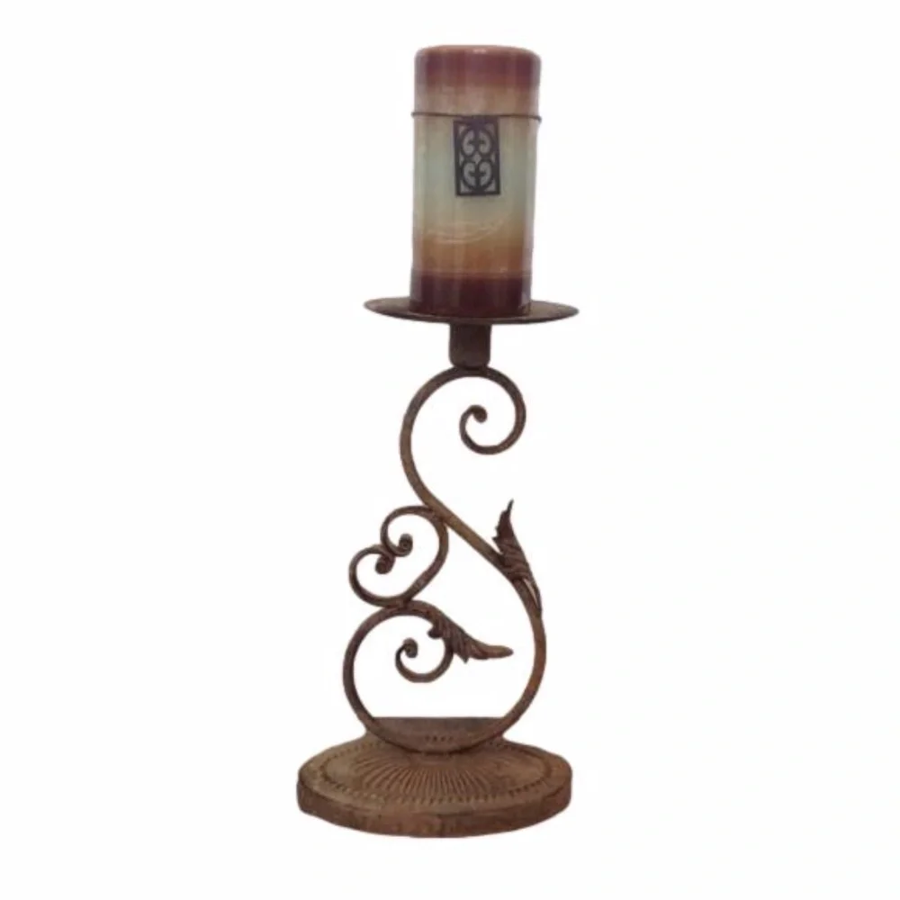 Rusty Metal Candleholder